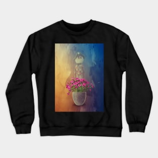 vase with flowers Crewneck Sweatshirt